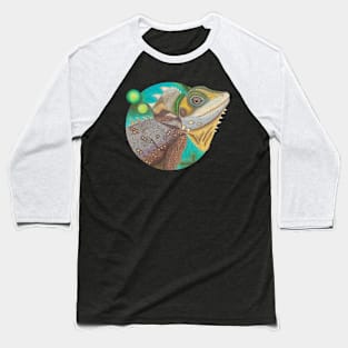 Dragon Lizard :: Reptiles and Amphibians Baseball T-Shirt